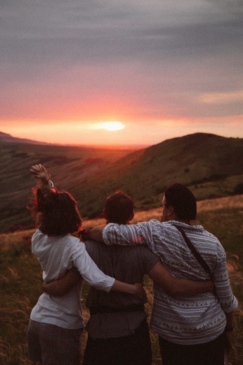 A gathering of friends emphasizing connection and joy