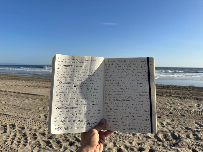 A scenic view of Will Rogers State Beach, Los Angeles