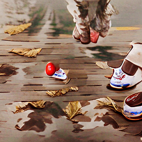 AI-generated painting of Forrest Gump