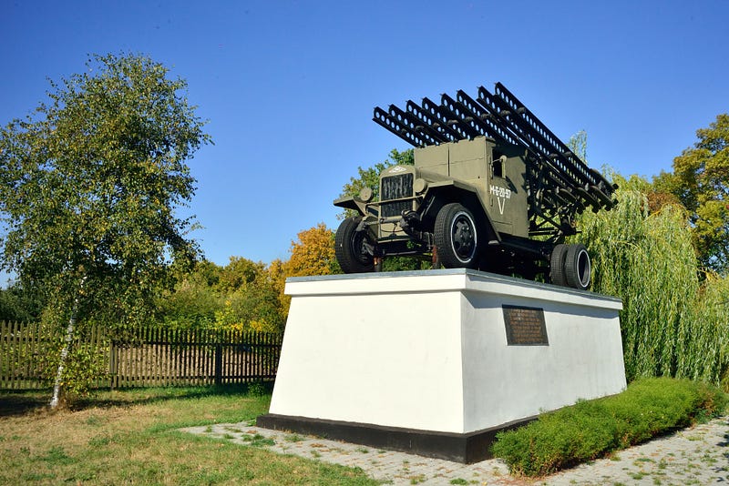 Monument to Katyusha Rocket Launchers in Ukraine