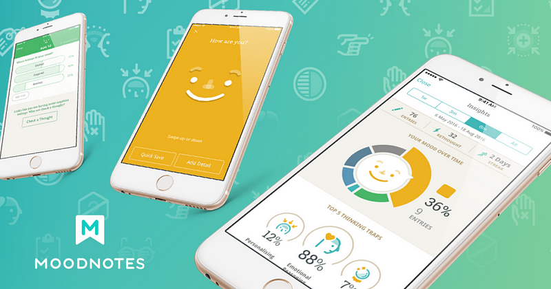 Moodnotes - A tool for reflecting on emotions and thought patterns