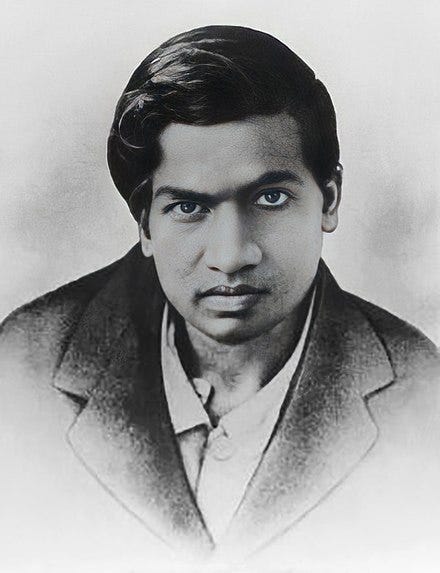 Portrait of Srinivasa Ramanujan