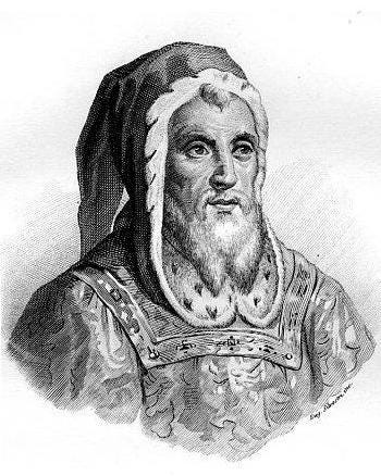 Engraving of Bernabo Visconti