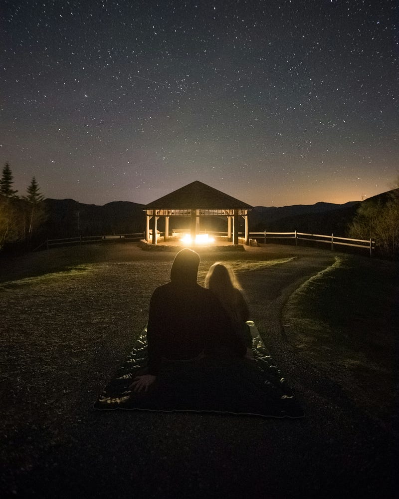 Celestial beauty illuminating the night sky