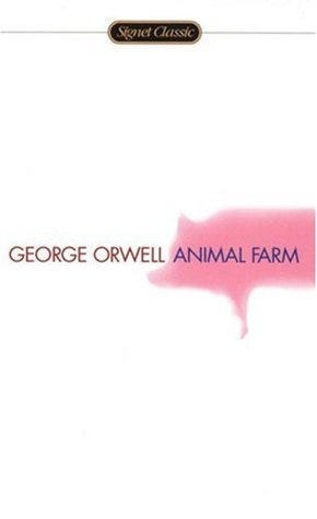 Iconic cover of Animal Farm illustrating its themes