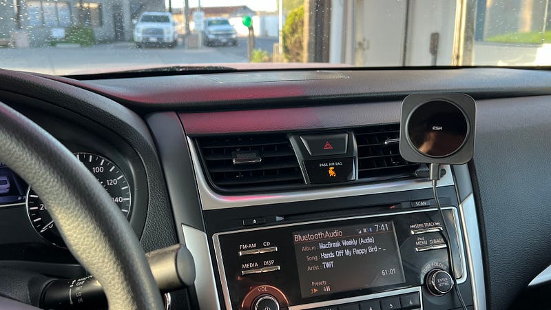 Charging a phone in a car