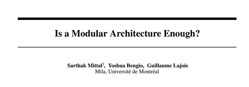 Evaluating performance metrics in modular systems