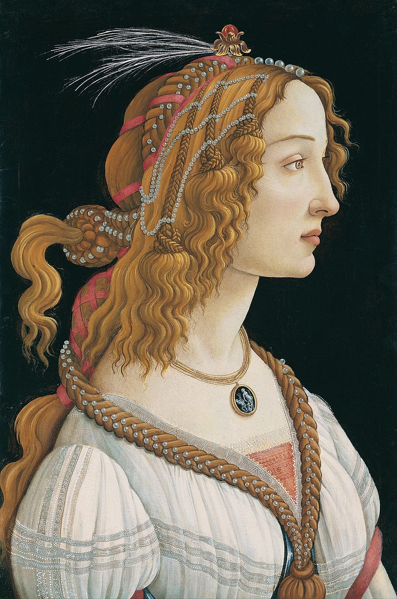 Portrait of a Young Woman, Possibly Simonetta Vespucci