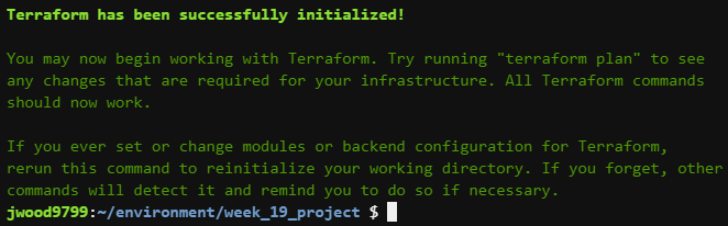 Initializing Terraform