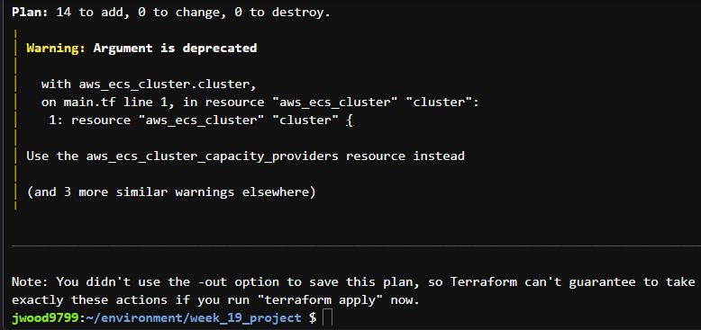 Planning Terraform execution