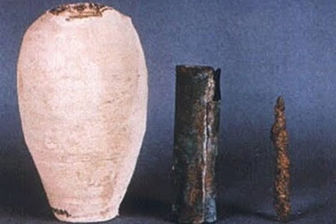 Baghdad Battery Displayed in the National Museum of Iraq