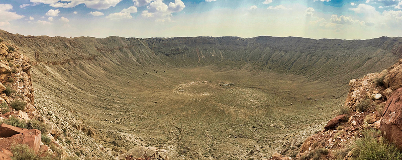 Barringer Crater in Arizona, a significant impact site