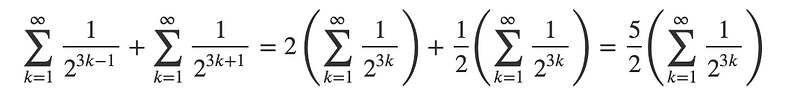 Visual depiction of the probability calculations