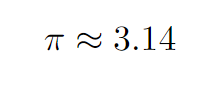 Visual representation of the constant pi