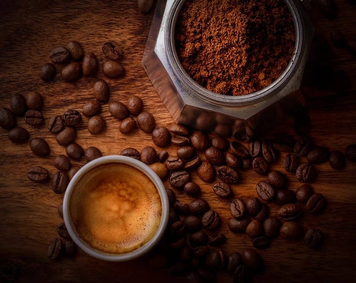 Charred coffee grounds being used in construction materials.