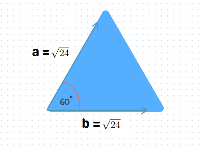 Trigonometric formula for triangle area