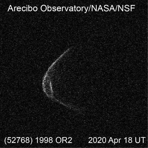 Another view of the masked asteroid