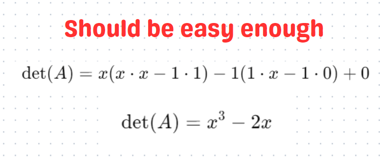 Determinant Formula for a 2x2 Matrix