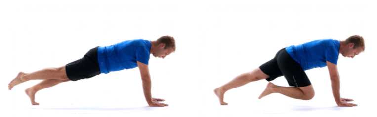 Mountain climbers exercise