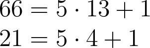 Breakdown of numbers into congruence classes