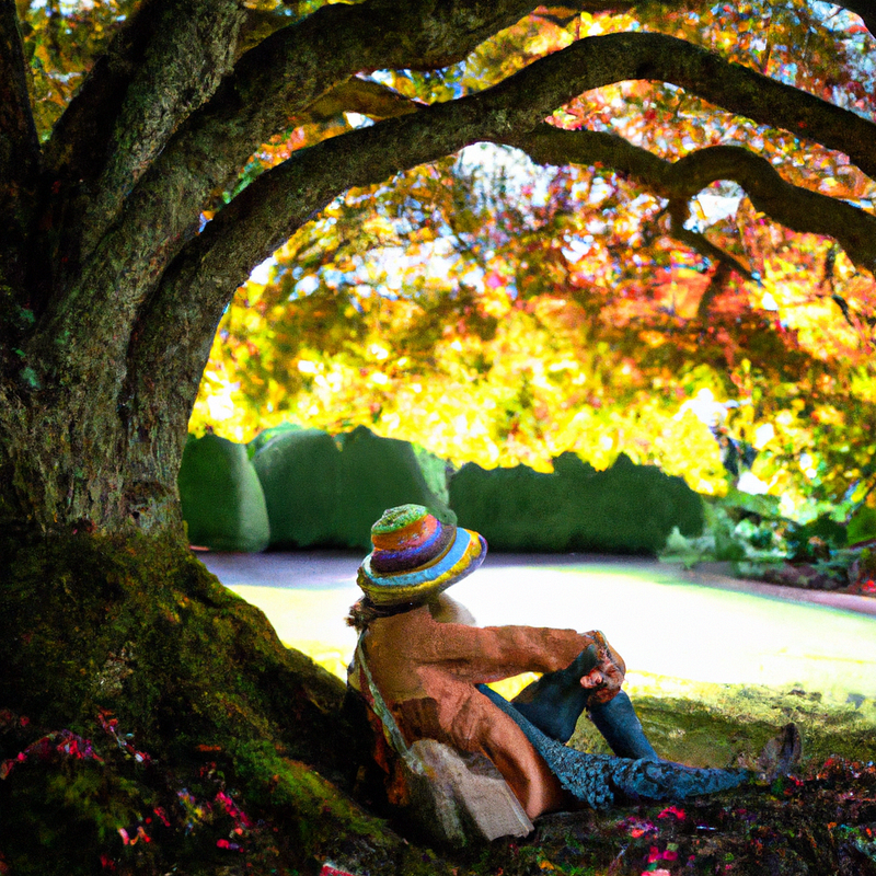 Alice in Wonderland exploring her identity